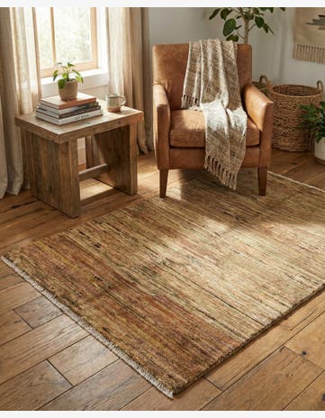 3' 2 x 4' 7 Hand Knotted Kashkuli Gabbeh Wool Rug
