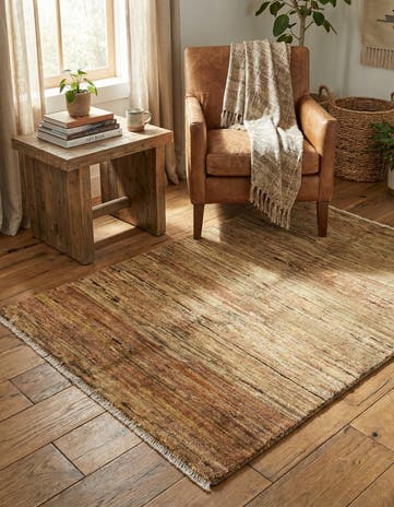 3' 2 x 4' 7 Hand Knotted Kashkuli Gabbeh Wool Rug