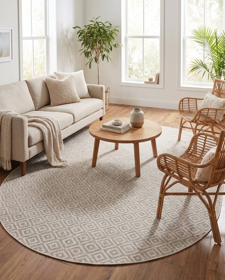 Detail image of 7' 10 x 10' Easy-Clean Jill Zarin Costa Rica Indoor / Outdoor Oval Rug