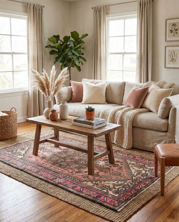 3' 3 x 6' 4 Hand Knotted Ultra Vintage Persian Wool Rug