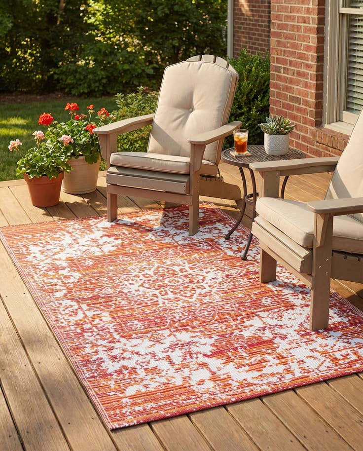 Detail image of 4' x 6' Easy-Clean Vista Breeze Indoor / Outdoor Rug
