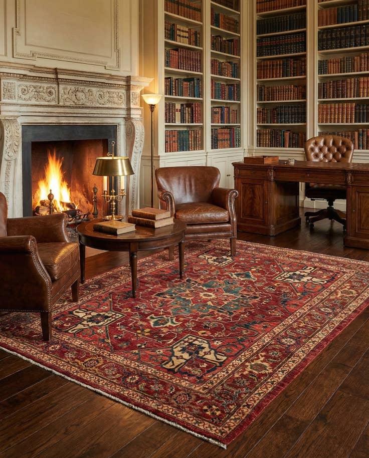 Detail image of 5' 11 x 7' 10 Sara Wool Rug