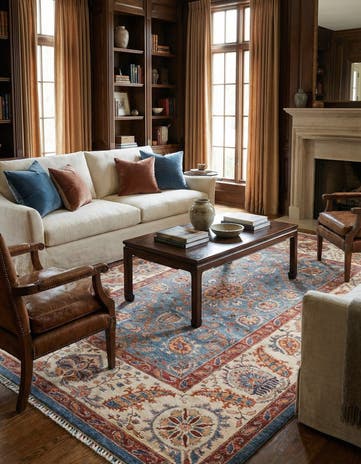 6' 9 x 9' 11 Hand Knotted Ariana Ziegler Rug