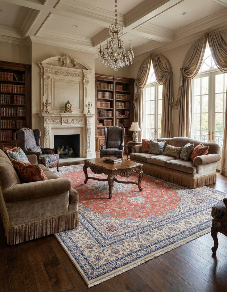 Detail image of 14' 9 x 21' 6  Hand Knotted Nain Persian Rug