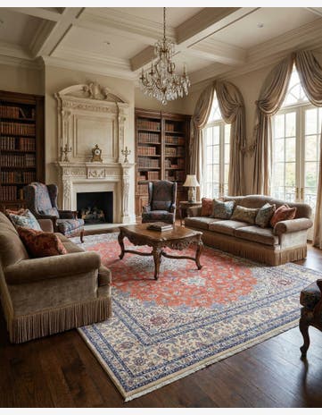 14' 9 x 21' 6 Hand Knotted Nain Persian Rug