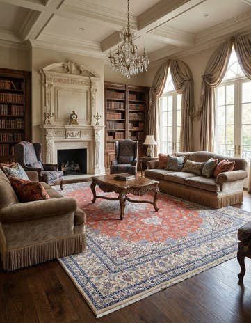 14' 9 x 21' 6 Hand Knotted Nain Persian Rug