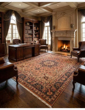 9' 8 x 12' 8 Hand Knotted Tabriz Persian Wool Rug