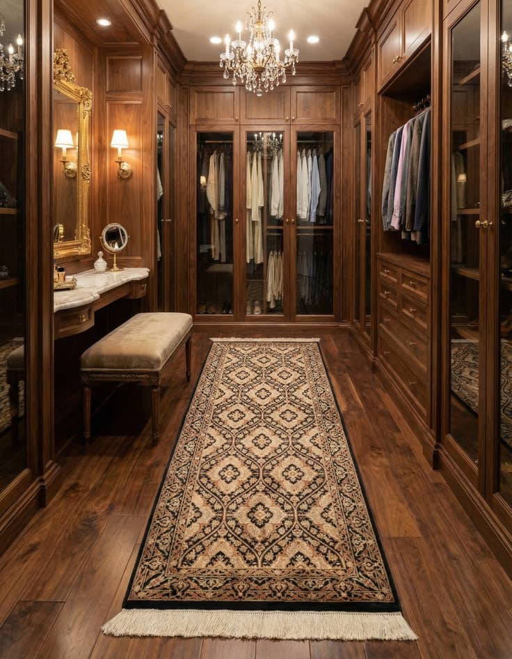 Detail image of  1' 11 x 5' 8 Ghom Runner Rug