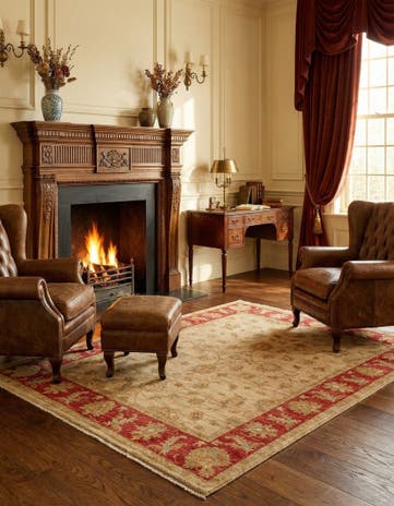 4' 11 x 6' 6 Ziegler Wool Rug