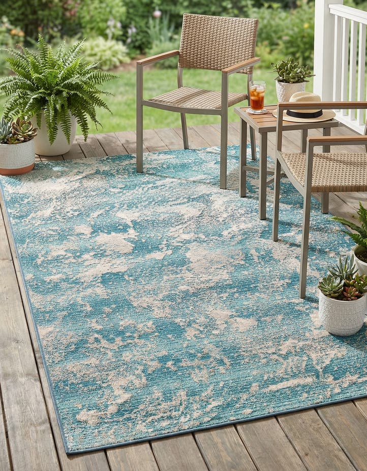 4' x 6' Easy-Clean Modern Indoor / Outdoor...
