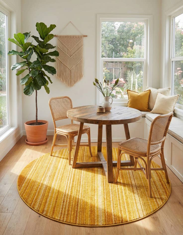 Detail image of 5' 3 x 5' 3 Gemstone Round Rug