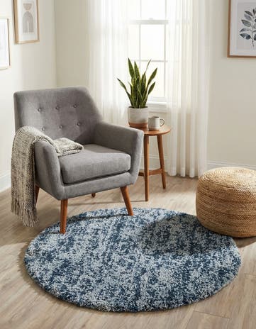 3' 3 x 3' 3 Athena Shag Round Rug