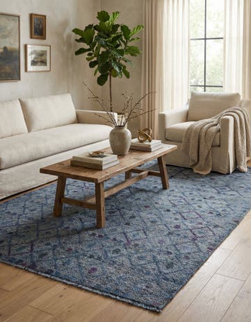 5' 8 x 8' 4 Hand Knotted Darya Wool Rug