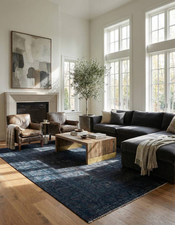 Detail image of 8' 10 x 12' 3  Hand Knotted Ultra Vintage Persian Wool Rug