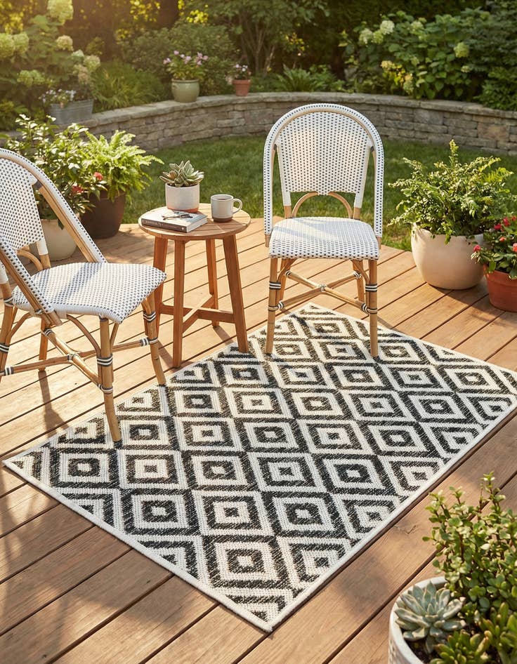 Detail image of 2' x 3'  Washable Jill Zarin Costa Rica Indoor / Outdoor Rug