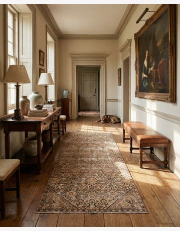 3' 10 x 9' 10 Hand Knotted Ultra Vintage Persian Wool Runner Rug
