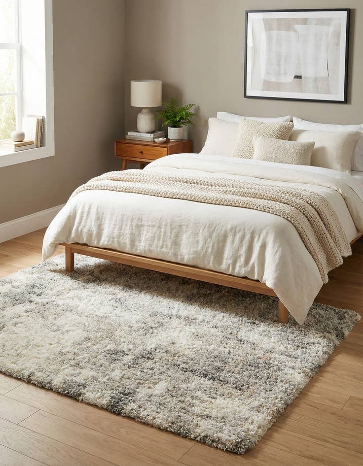 Detail image of 5' x 5' Soft Touch Shag Square Rug