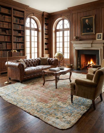 9' 2 x 12' Vintage Royal Wool Rug