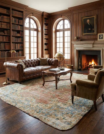 9' 2 x 12' Vintage Royal Wool Rug