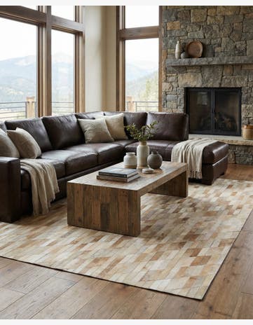 5' 1 x 7' 11 Cowhide - Patchwork Rug