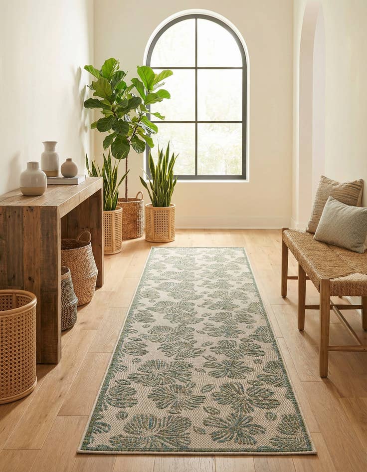 Detail image of  2' 7 x 12'  Washable Baja Indoor / Outdoor Runner Rug