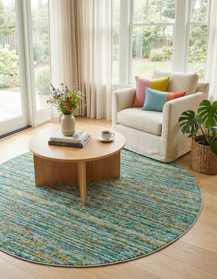 Detail image of 7' 10 x 7' 10 Calypso Round Rug