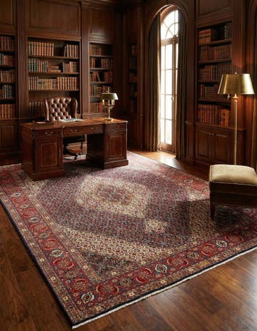 7' 11 x 11' Tabriz Mahi Rug