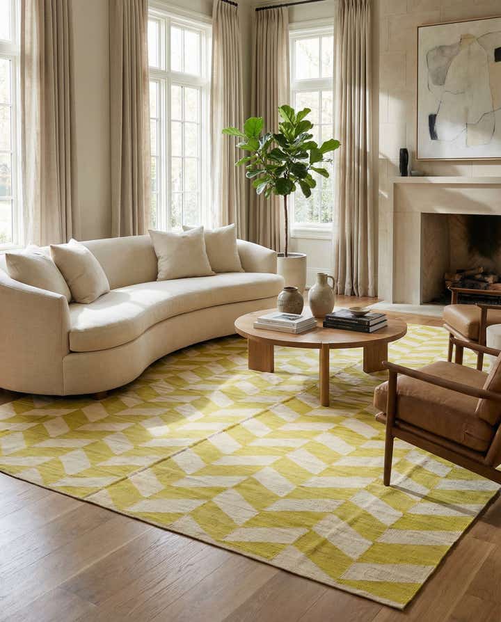 10' x 13' Hand Woven Kilim Modern Wool Rug