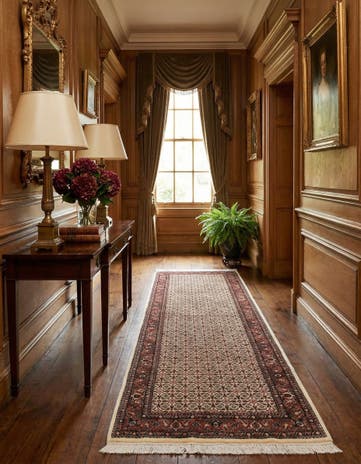 2' 7 x 8' 2 Bidjar With Silk Runner Rug
