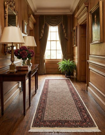 2' 7 x 8' 2 Bidjar With Silk Runner Rug
