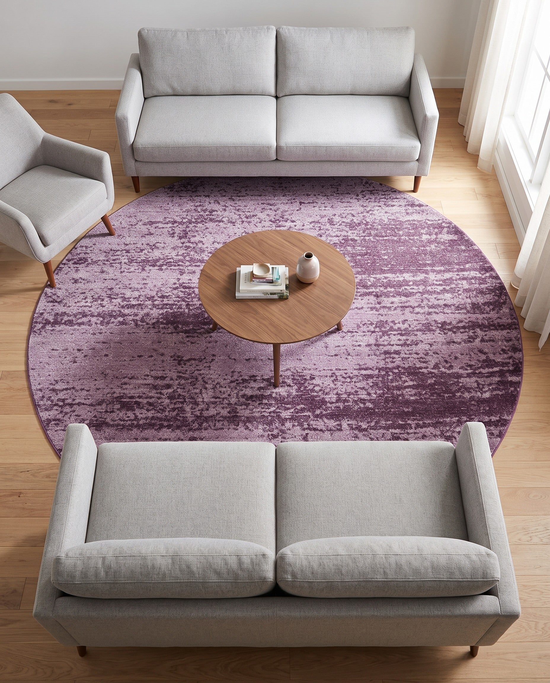 7' 10 x 7' 10 Angelica Round Rug