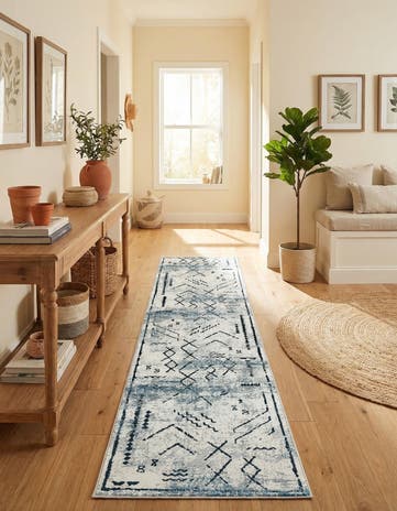 2' 7 x 12' Kamala Washable Runner Rug