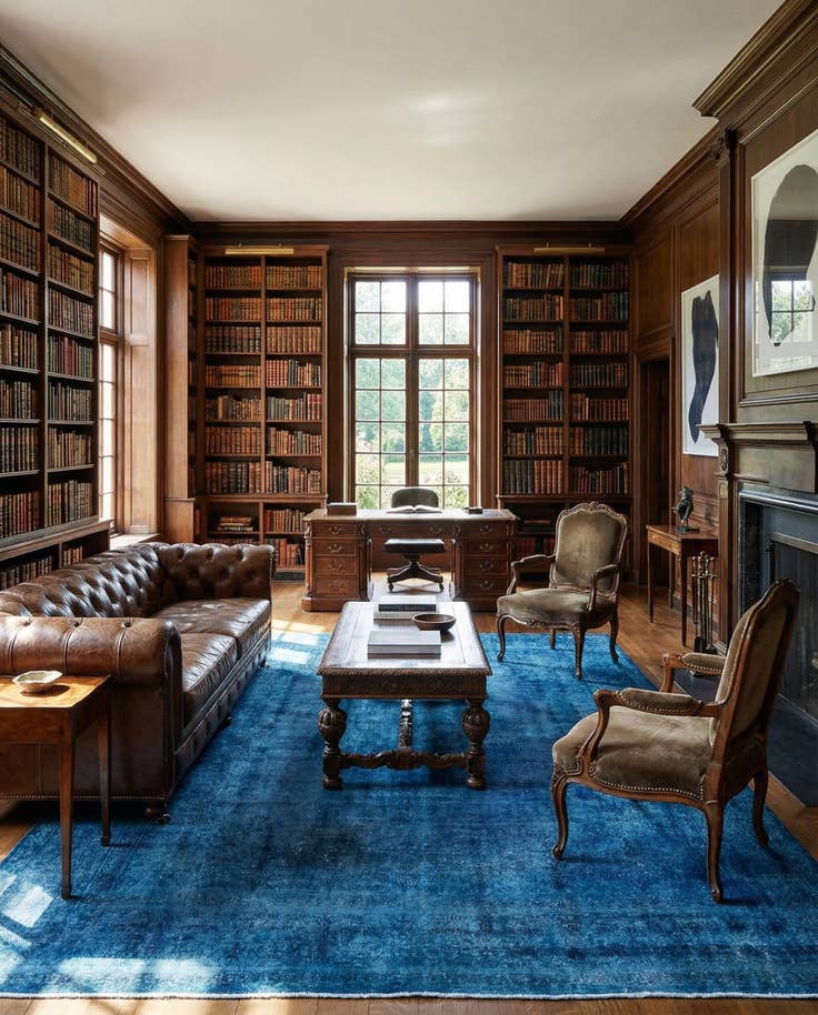 Detail image of 9' 6 x 12' 10 Vintage Royal Wool Rug