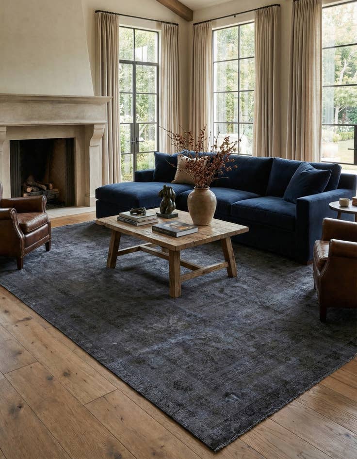 Detail image of 9' 5 x 12' 8 Hand Knotted Ultra Vintage Persian Wool Rug