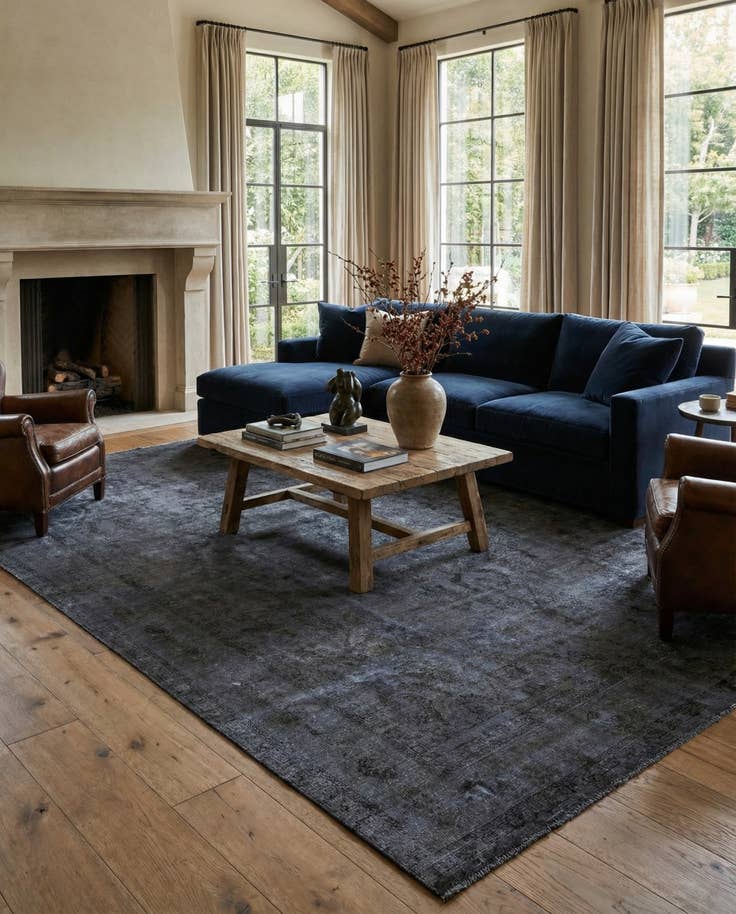Detail image of 9' 5 x 12' 8 Hand Knotted Ultra Vintage Persian Wool Rug