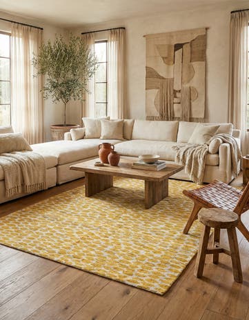 6' x 9' Hand Knotted Moroccan Wool Rug