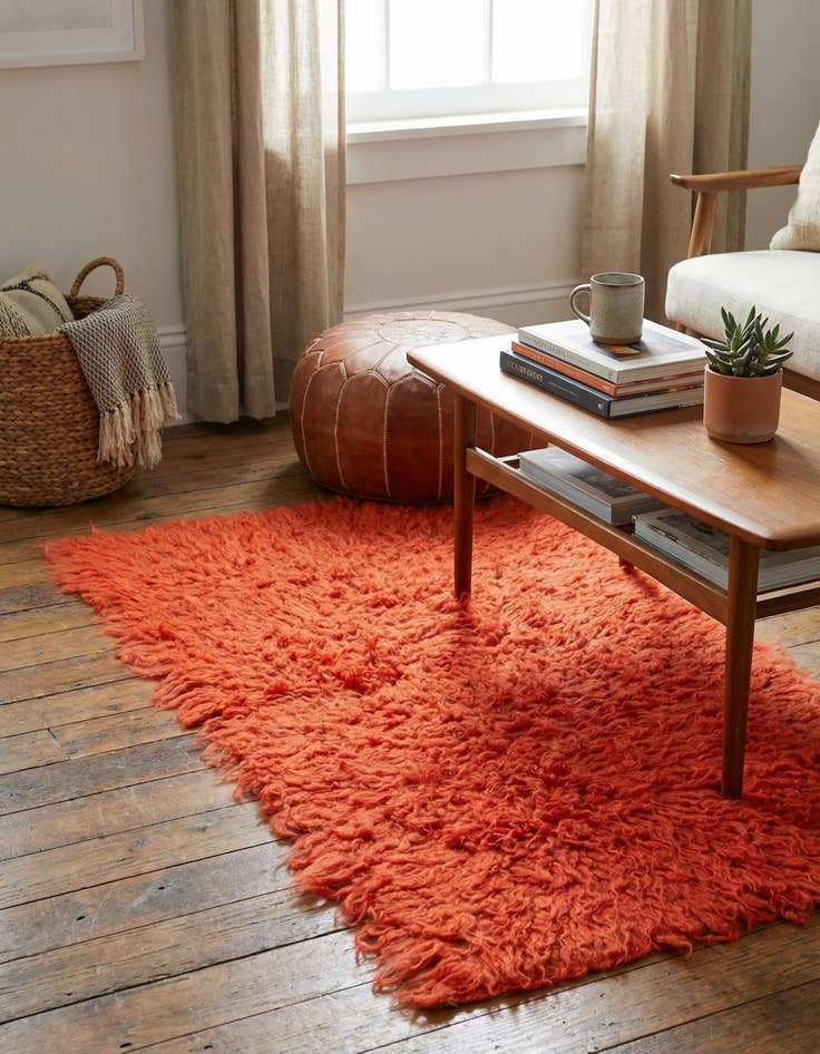 Detail image of 2' x 3' 10  Hand Knotted Moroccan Wool Rug