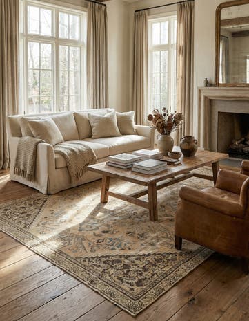 5' 6 x 8' 7 Hamedan Wool Rug
