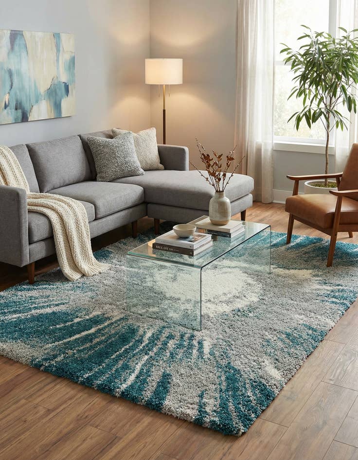 Detail image of 6' x 9' Soft Touch Shag Rug