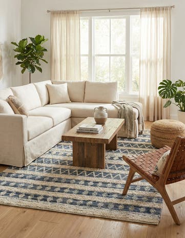 Ivory Hand Woven Cotton Chindi Rug