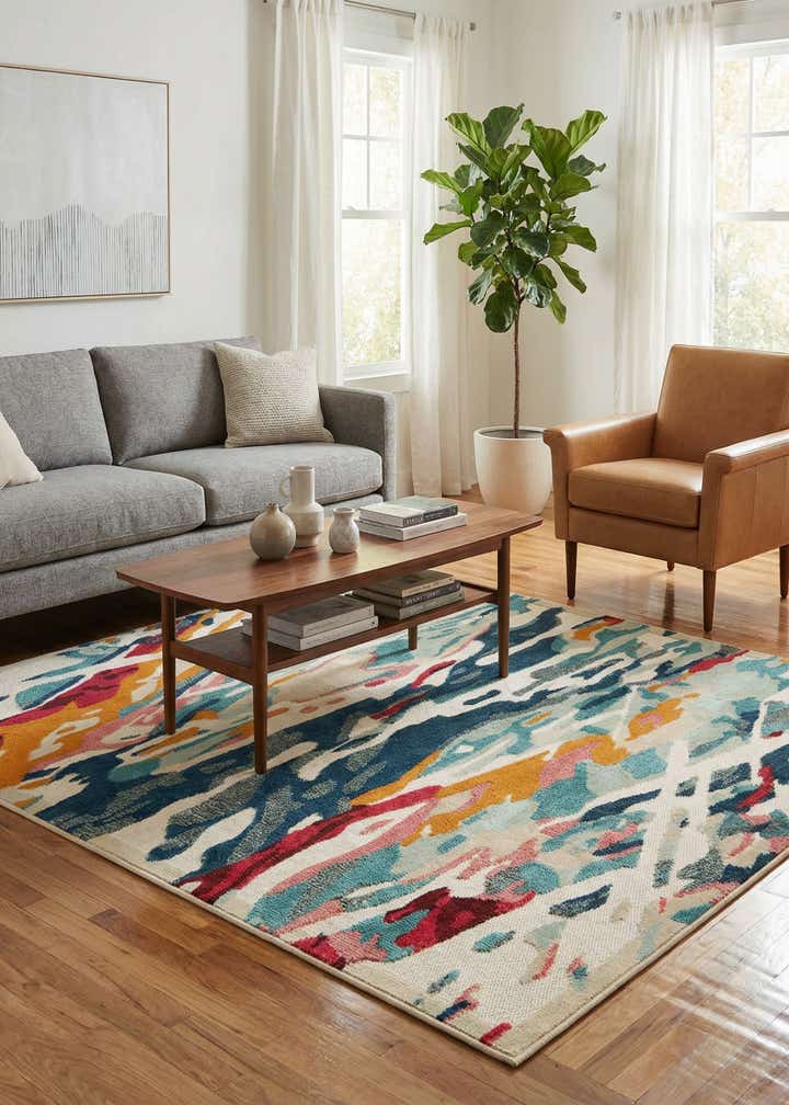 5' x 7' Easy-Clean Casablanca Indoor / Outdoor Rug
