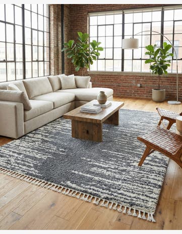 Gray Serenity Shag Rug