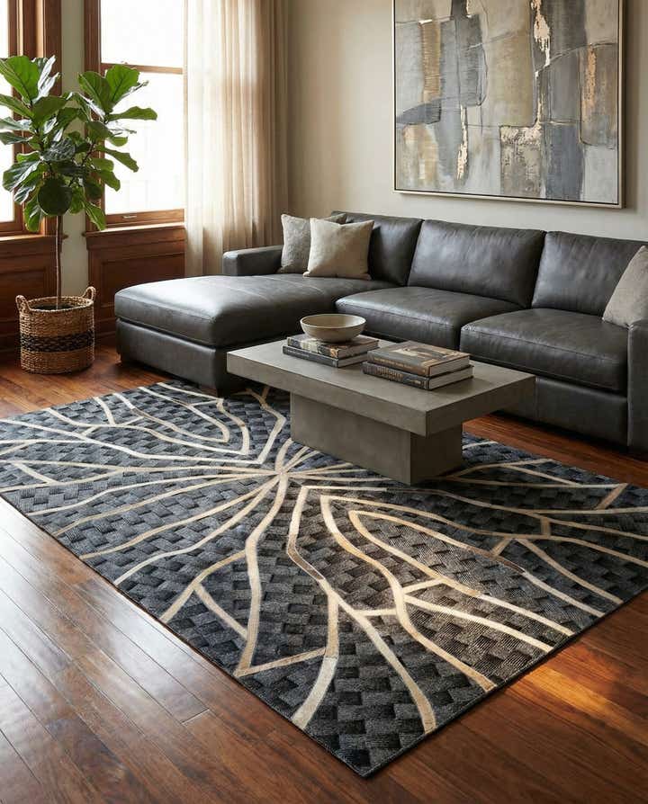 5' 2 x 8' Cowhide - Patchwork Rug