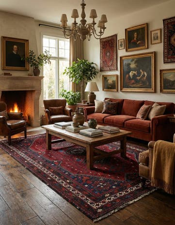 6' 8 x 9' 10 Shiraz Wool Rug