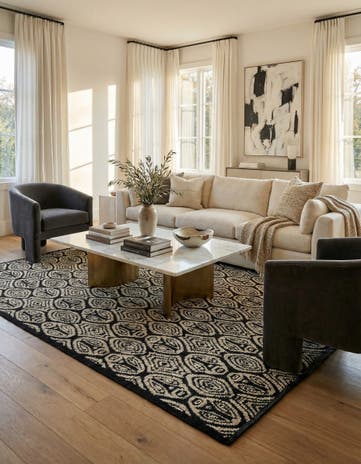 8' 2 x 10' 1 Hand Knotted Moroccan Wool Rug