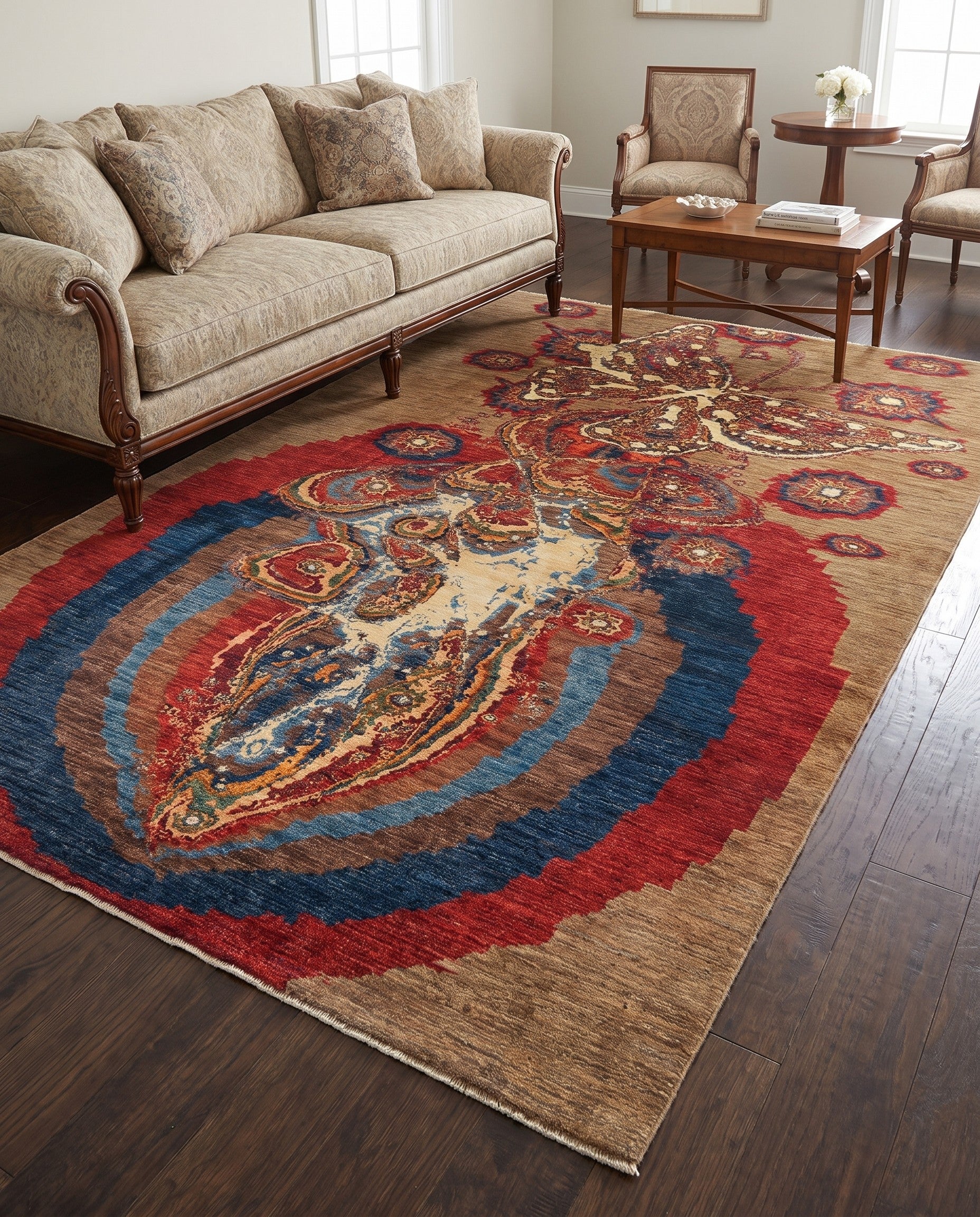 6' 5 x 9' 11 Hand Knotted Ariana Ziegler Rug