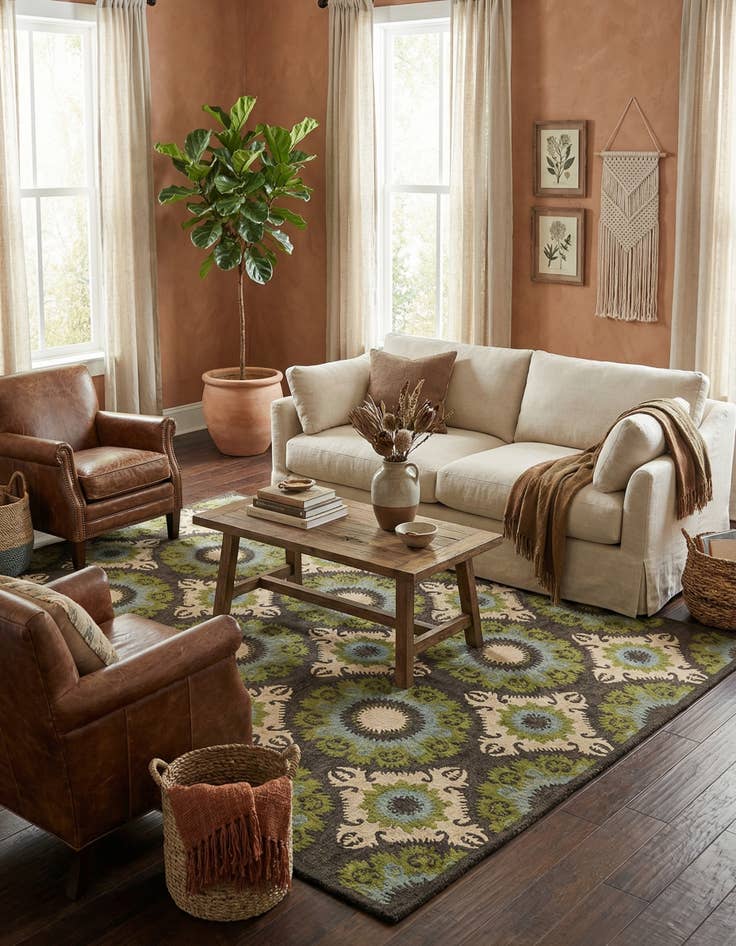 Detail image of 8' x 10' Luna Wool Rug