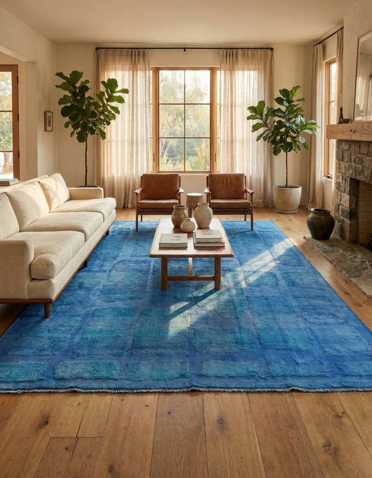 Detail image of  8' 5 x 12'  Hand Knotted Moroccan Wool Rug