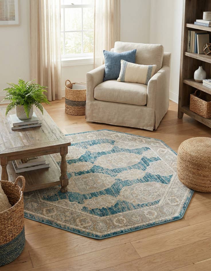 Detail image of 4' x 4' Lola Octagon Rug
