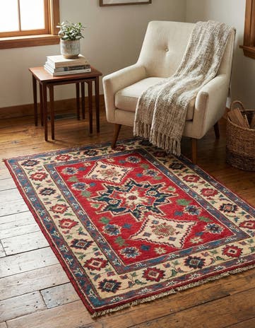 2' 8 x 4' 2 Hand Knotted Kazak Rug